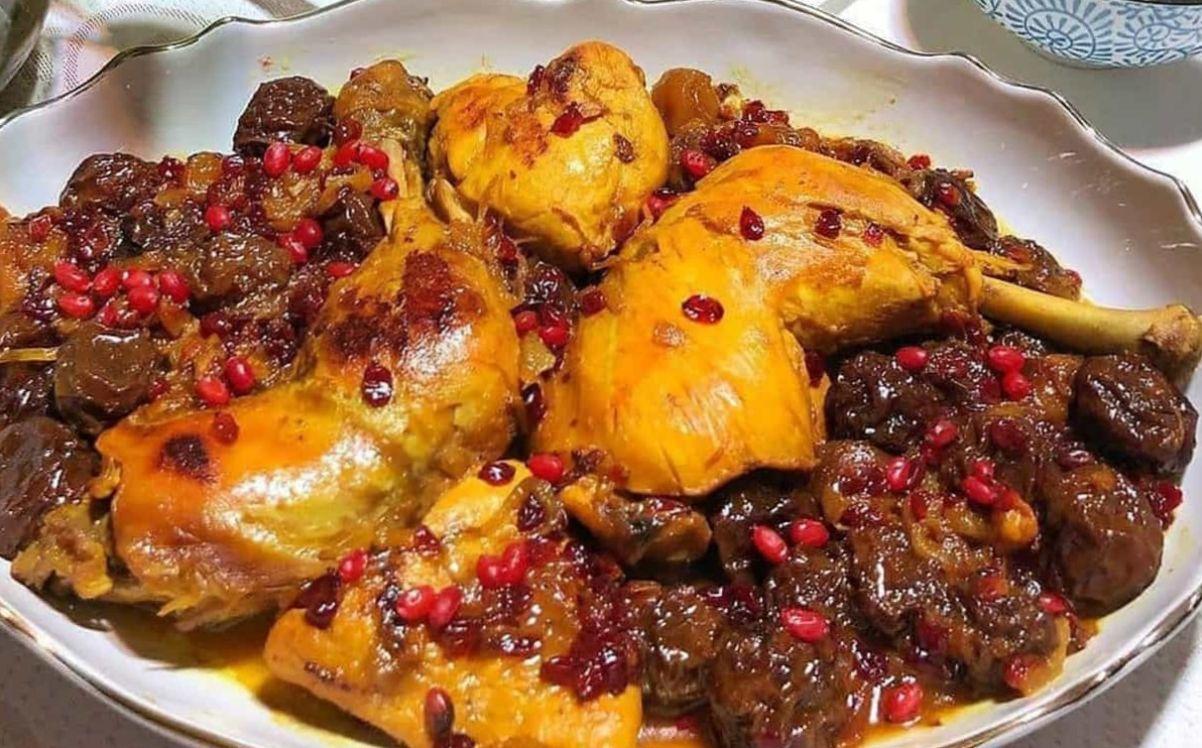طرز تهیه خورشت انار آلو با مرغ