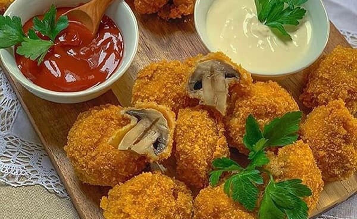 طرز تهیه قارچ سوخاری تند؛ راز پف کردن قارچ سوخاری