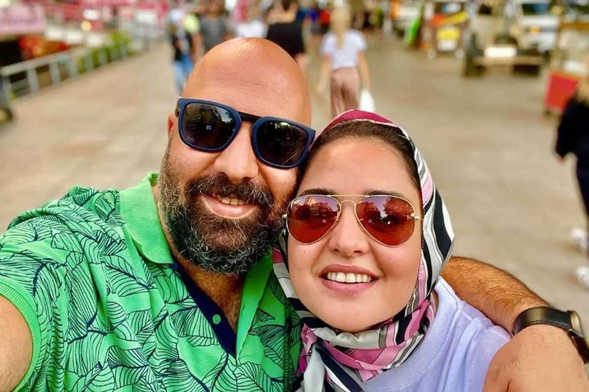 بوسه علی اوجی به دستان نرگس محمدی در جوکر