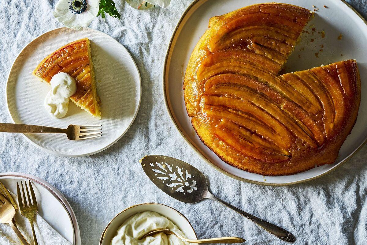 طرز تهیه کیک موز برگردان؛ کیک خوشبو و خوشمزه