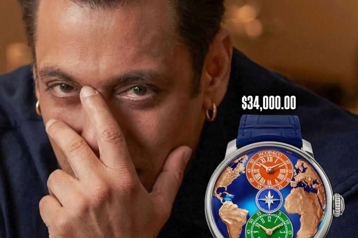 ساعت ۲.۸ میلیارد تومانی سلمان خان با نماد ملی