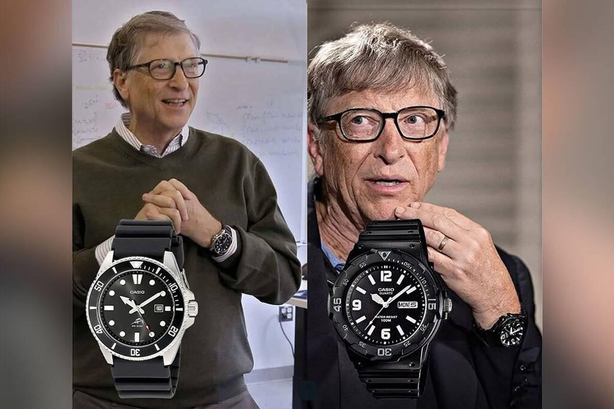 ساعت ۳۲ دلاری روی مچ بیل گیتس؛ تجمل یا تواضع؟