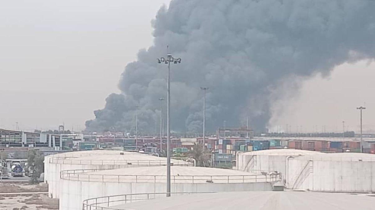 فیلم لحظه انفجار بندر شهید رجایی بندرعباس| انفجار خیلی شدیده