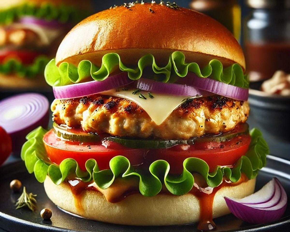 طرز تهیه برگر مرغ خانگی