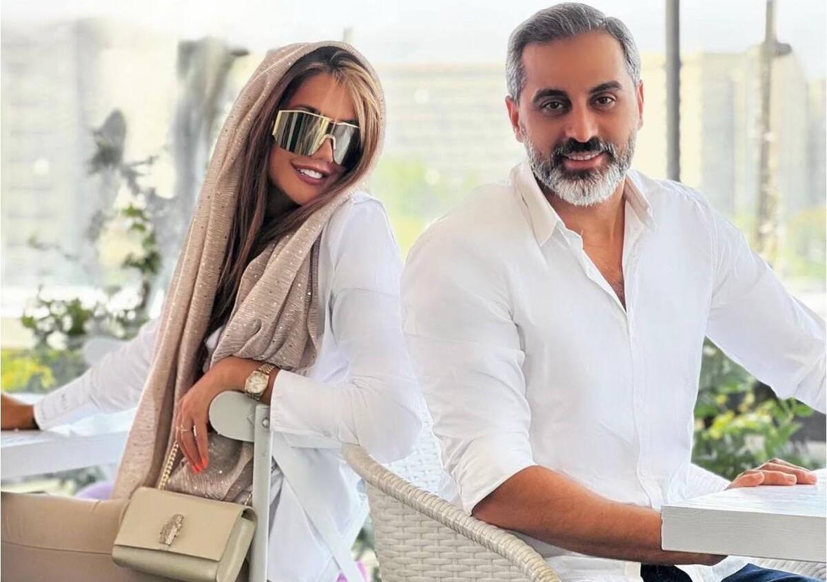 شباهت شگفت‌انگیز همسر علیرام نورایی به آنجلینا جولی در جشن سالگرد ازدواج!