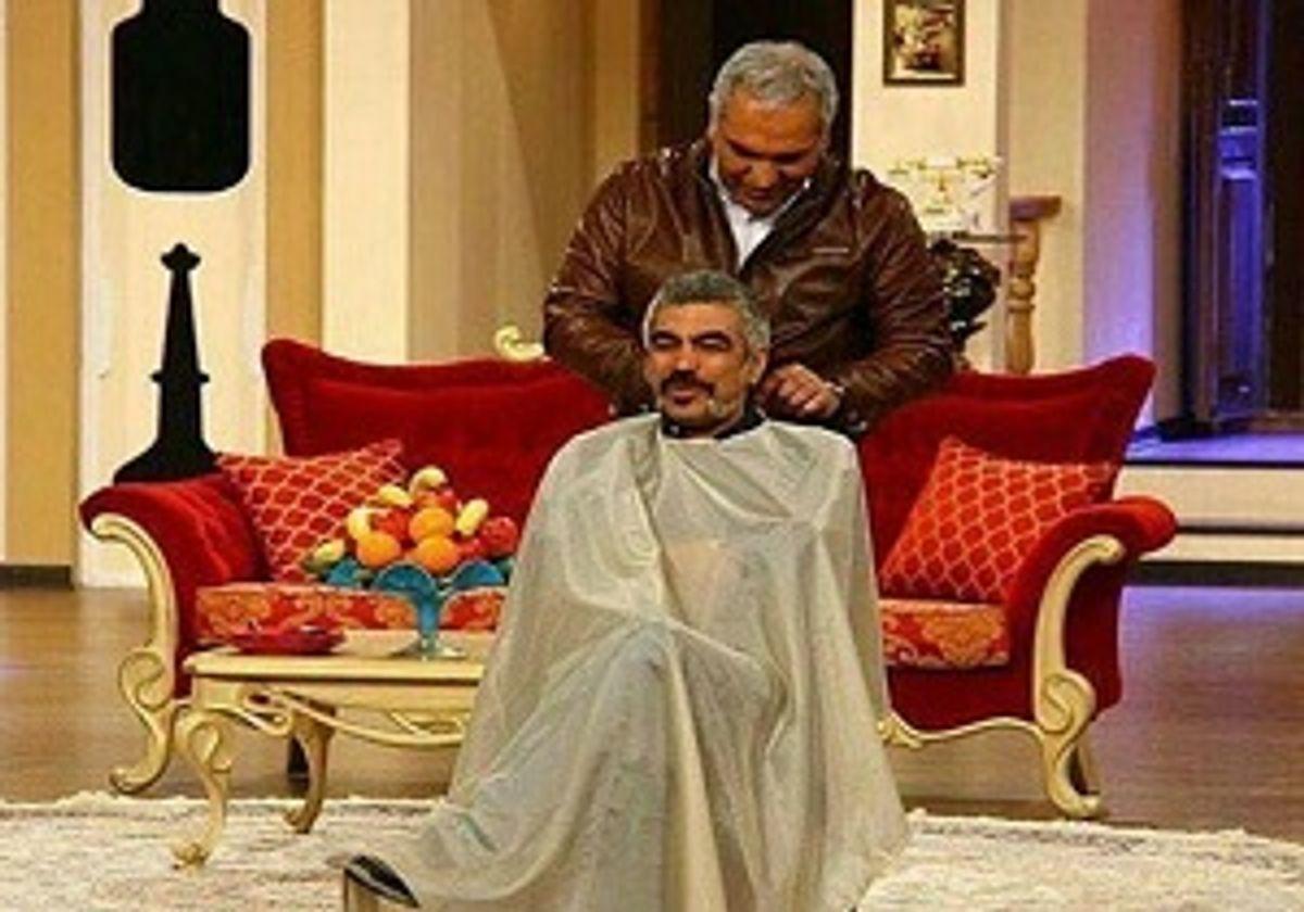 مدیری سیبیل معروف سروش صحت رو جلو جمع تراشید