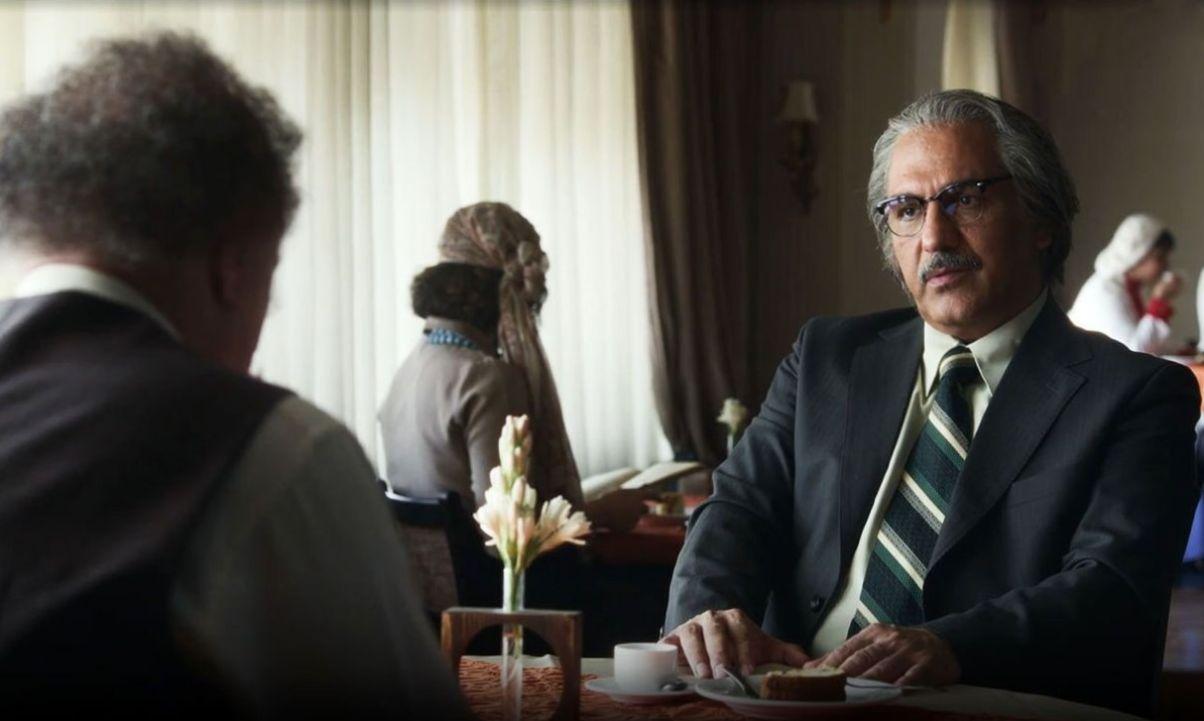 تصویری از مهران مدیری و هوتن شکیبا در پشت صحنه سریال تاسیان