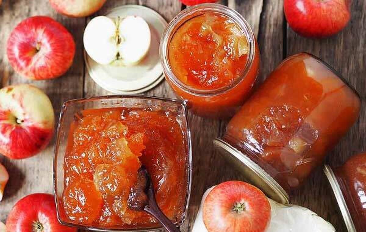 طرز تهیه مربای سیب با طعم هل