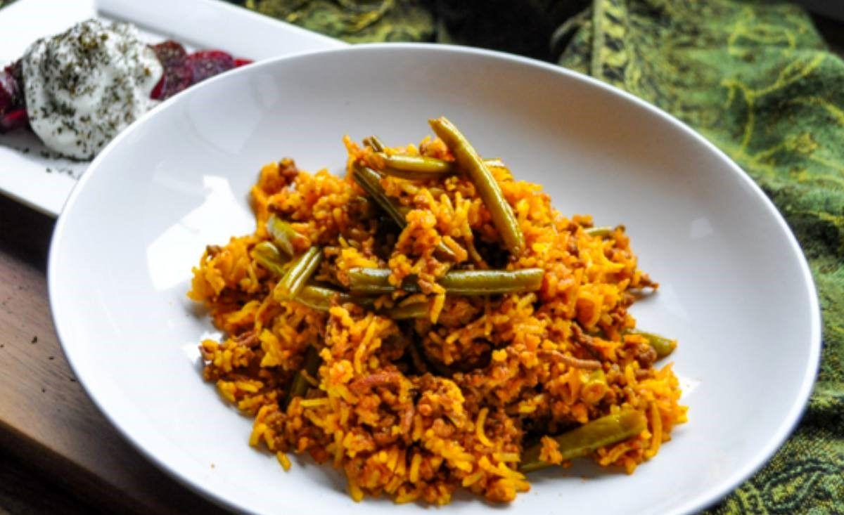 غذای خوش‌رنگ و خوش‌عطر | لوبیا پلو گیاهی مخصوص روزهای پرمشغله