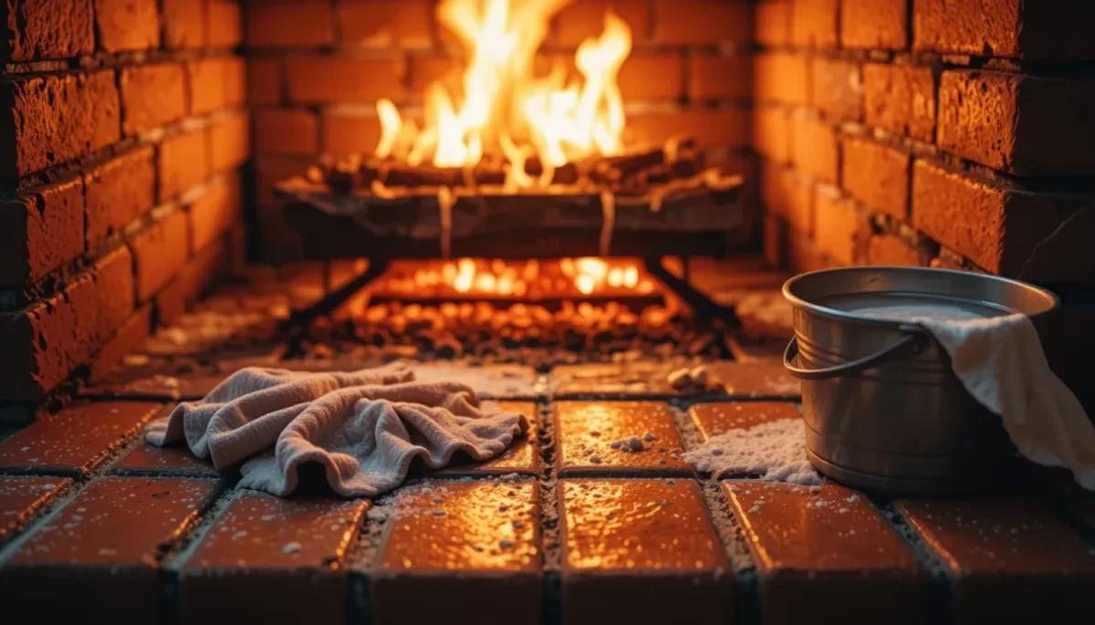 آجرهای شومینه را با این روش‌های طبیعی نو کنید | خداحافظی با دوده و سیاهی!