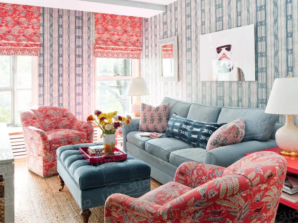 نکات و ترفندهای ست کردن پرده و کاغذ دیواری