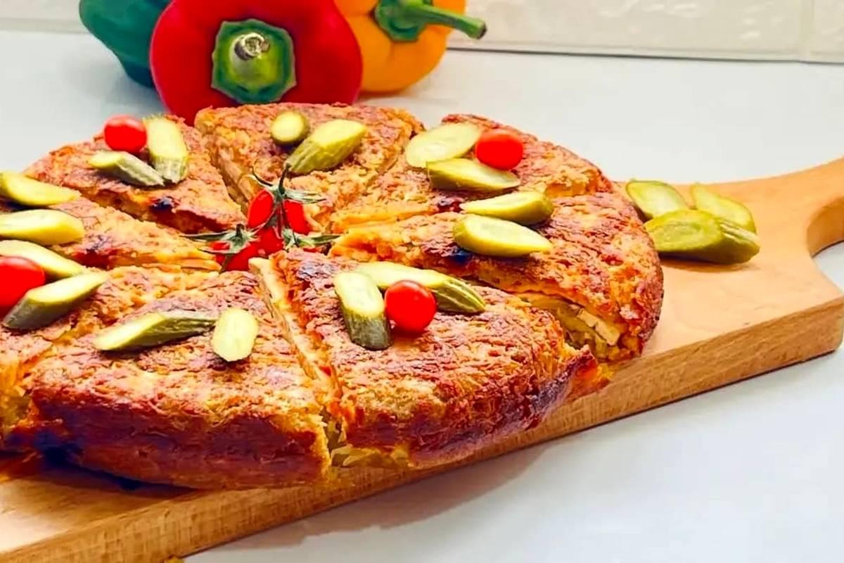 عصرانه‌ای متفاوت با طعمی به‌یادماندنی؛ طرز تهیه کوکو پیتزایی خوشمزه و فوری!