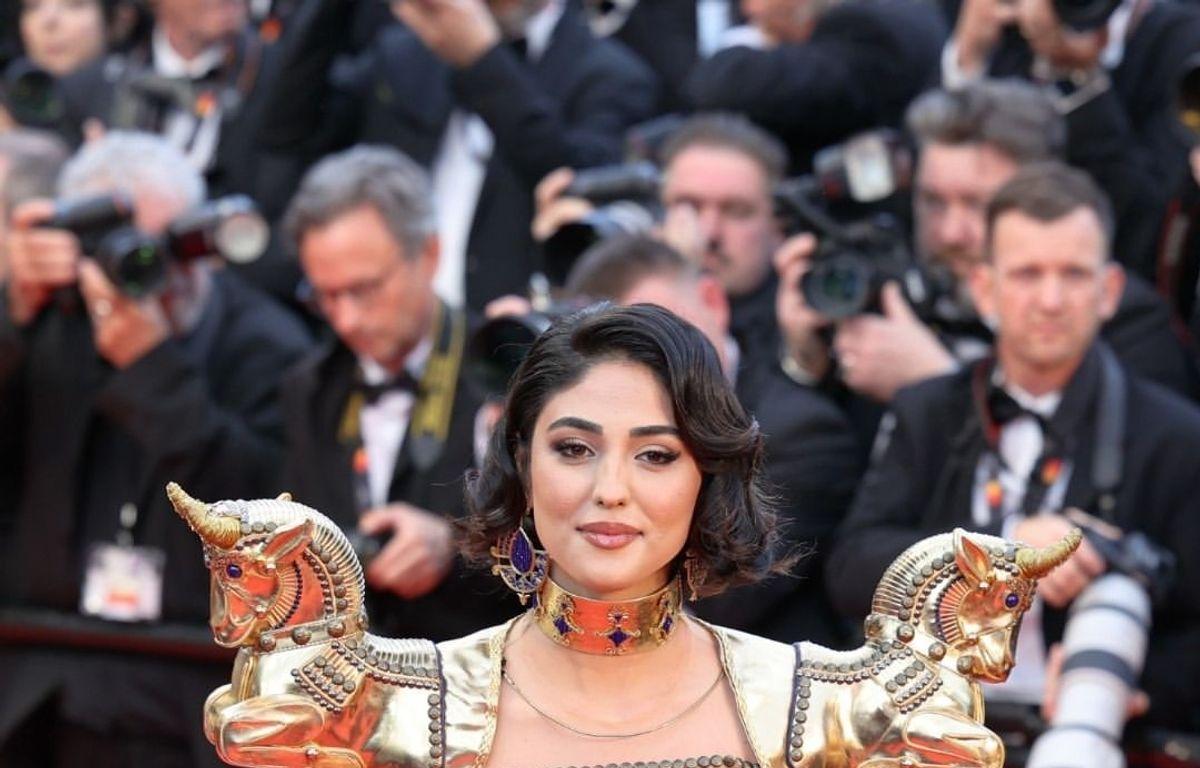 تصاویری از لباس الهام گرفته شده از کاخ آپادانا بر تن رامینا ترابی در جشنواره کن