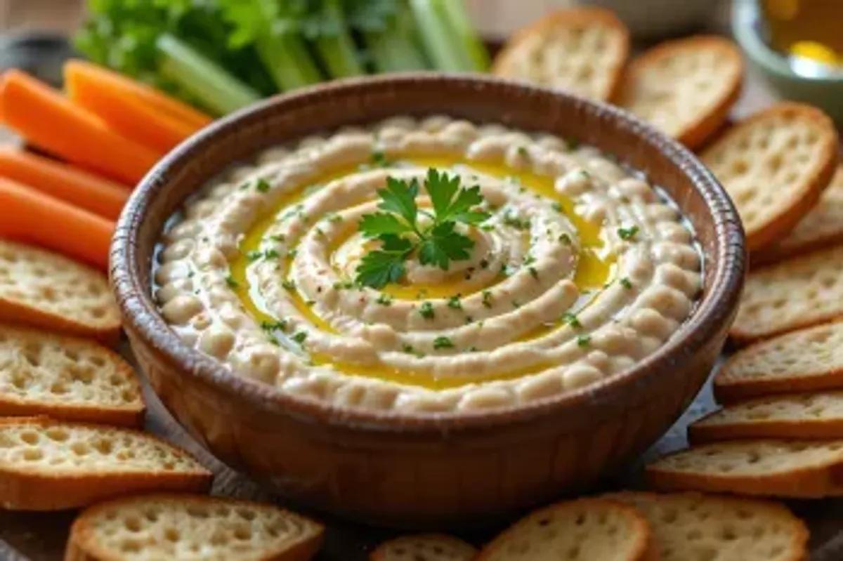 پیش‌غذایی ساده اما متفاوت | دیپ لوبیا سفید؛ طعمی سالم برای هر سلیقه‌ای