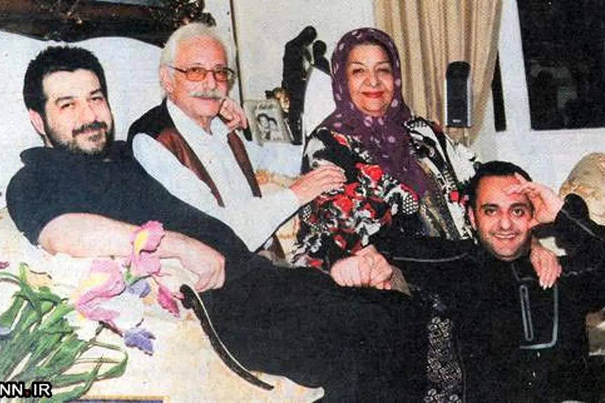 تصویری از مراسم ازدواج جمشید مشایخی و همسرش گیتی رئوفی