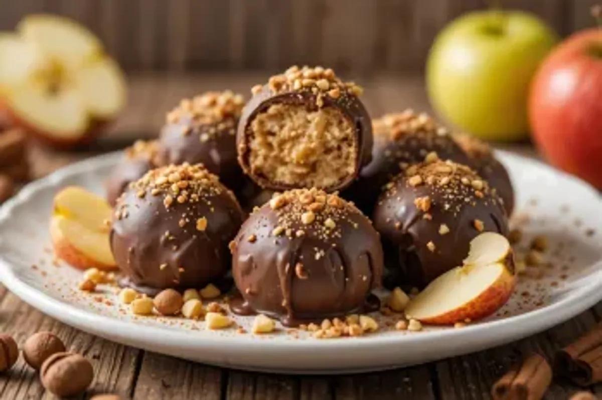 طرز تهیه ترافل سیب با بیسکوئیت، دسر خوشمزه و سالم