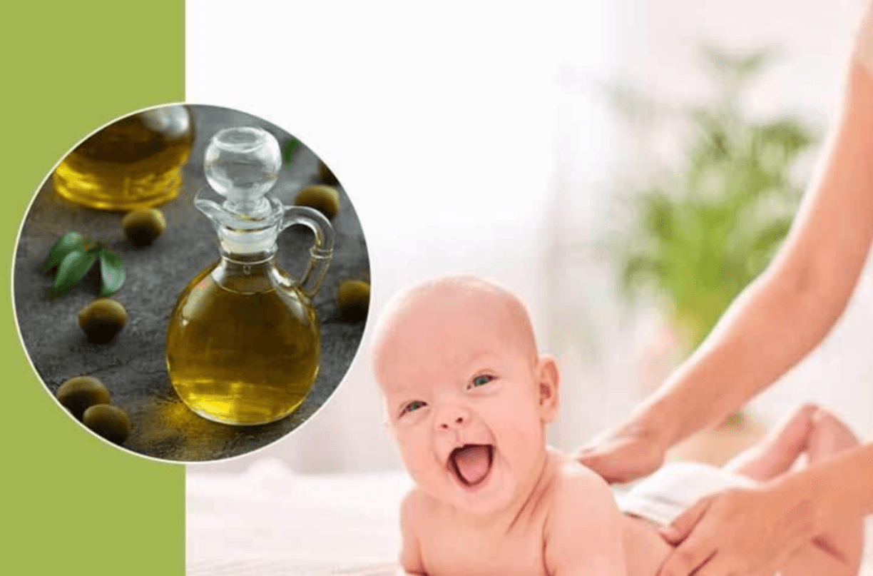 فواید ماساژ دادن منظم نوزاد با روغن زیتون