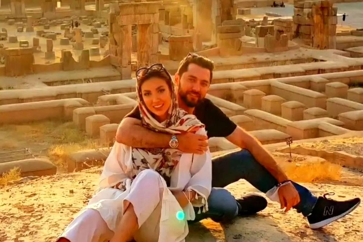 سلفی زیبای همسر بهرام رادان و فرزندش