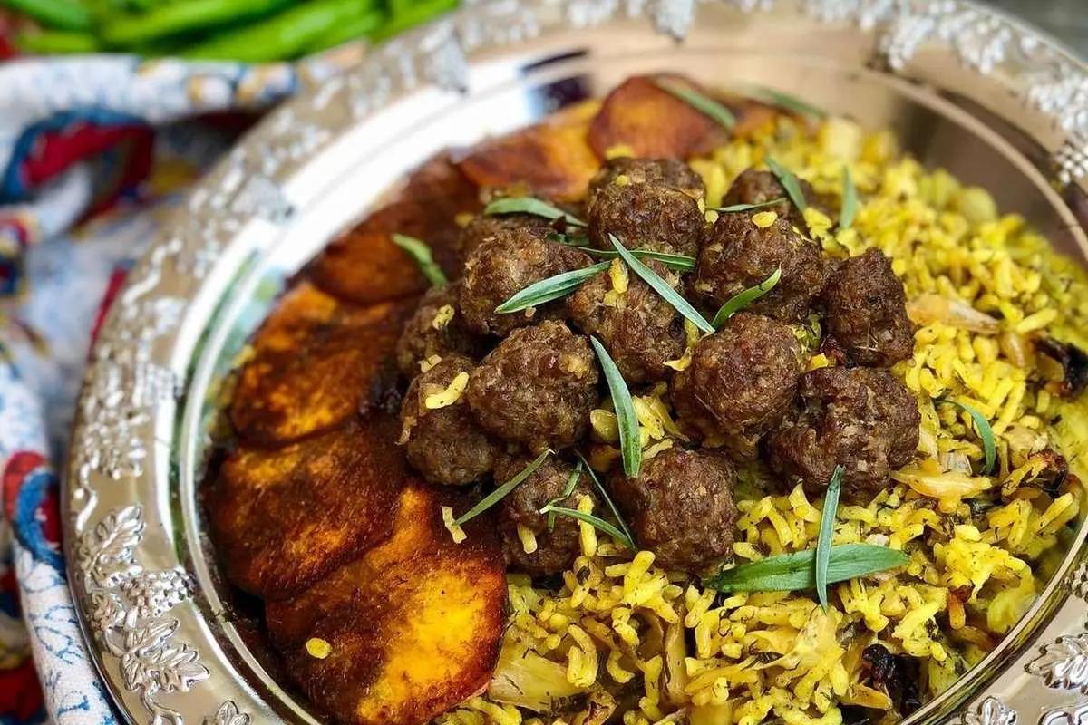 ریحان پلو با گوشت؛ پلو مخلوط خوشمزه و خاص