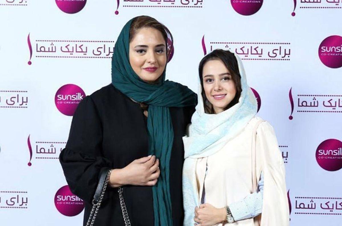 کافه گردی نرگس محمدی و الناز حبیبی: از سریال جان سخت تا سبک عروسهای دهه 60!