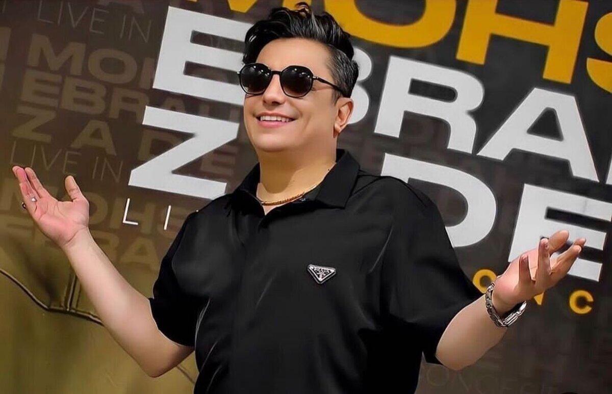 استایل سرتاپا مشکی و شیک محسن ابراهیم زاده