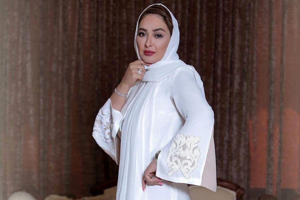 استایل متفاوت الهام حمیدی با مانتوی خاص چهلتیکه!