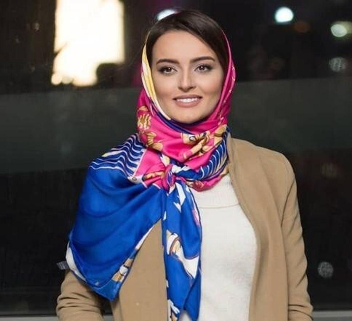 لباس عروس شیک اما ساده نیلوفر پارسا بازیگر نقش بیتا در سریال آوای باران