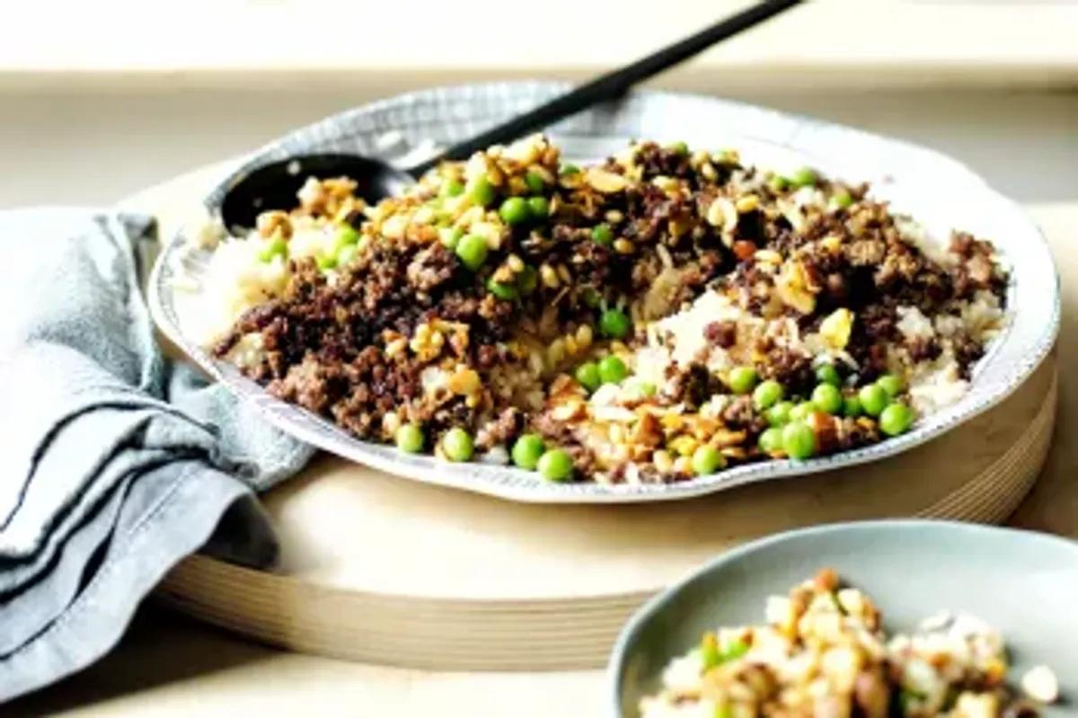 طرز تهیه ته چین نخود فرنگی خوشمزه و مقوی