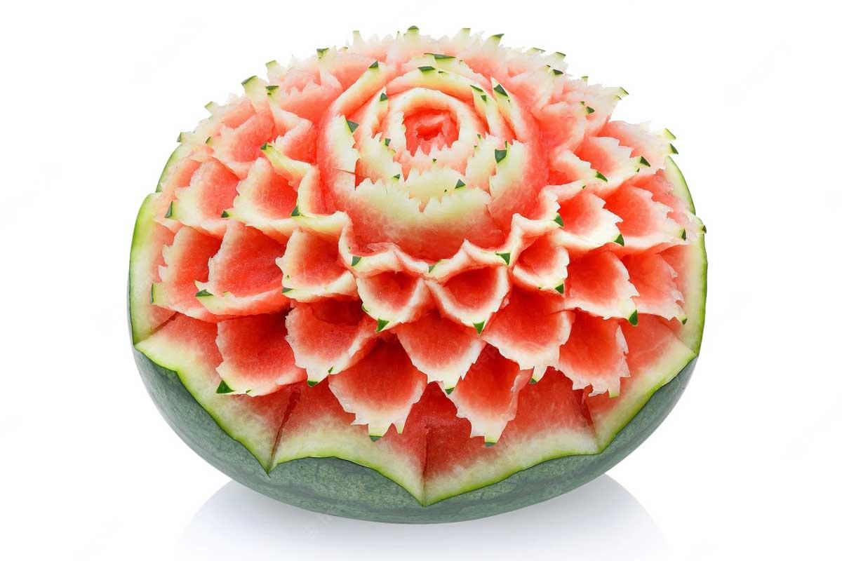 ایدههای ساده و شیک برای تزئین هندوانه شب یلدا