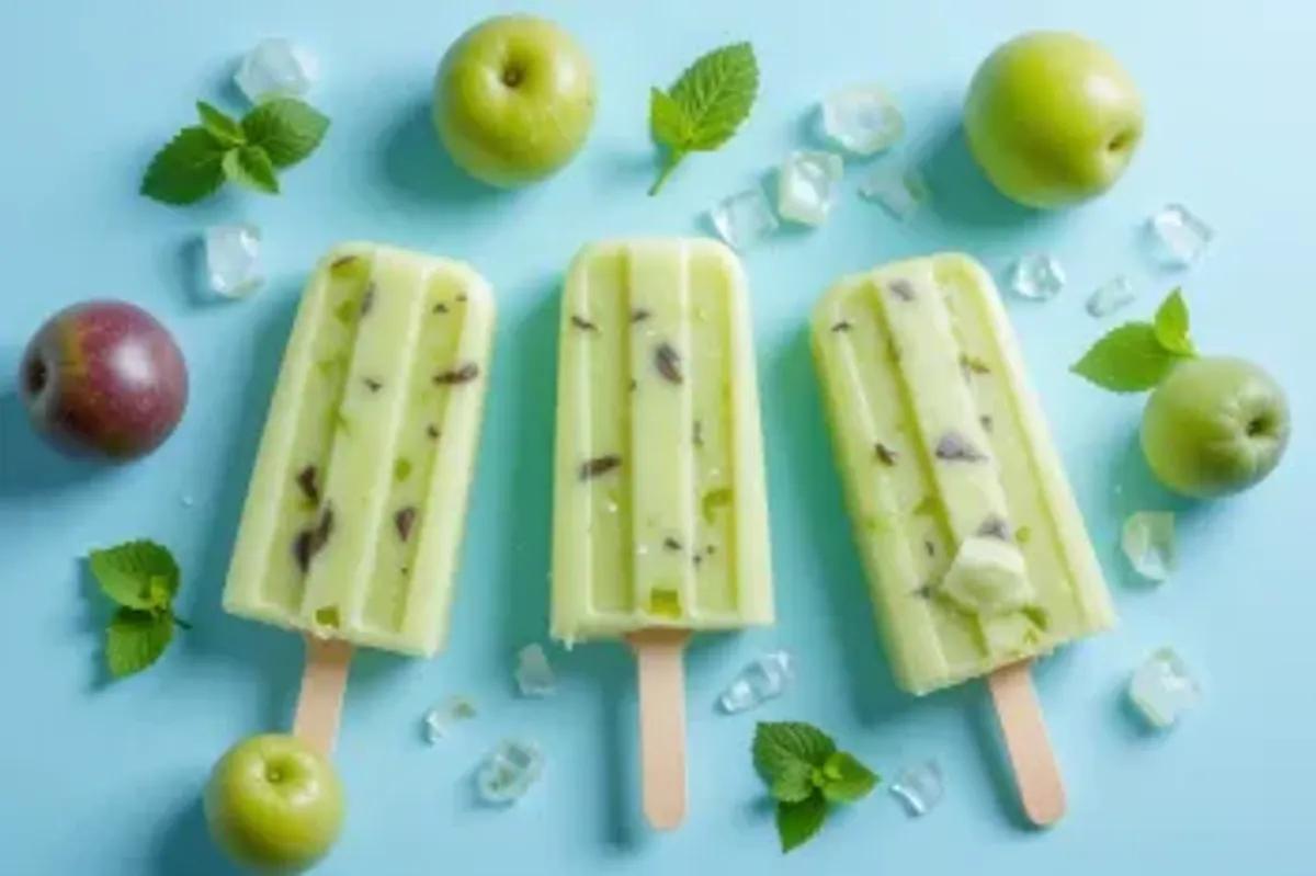 ترشی دلچسب در قالب یک دسر خنک! طرز تهیه بستنی اسکمو گوجه سبز برای روزهای گرم تابستان